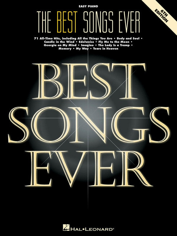 The Best Songs Ever - Easy Piano
