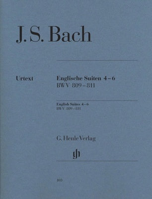 JS Bach : English Suites 4-6 BWV 809-811 : Henle Edition