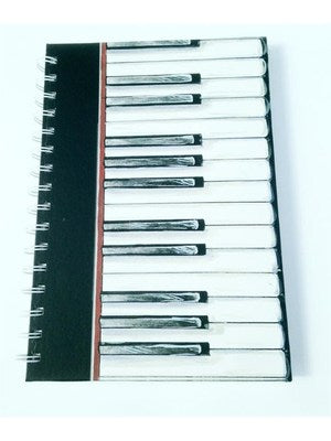 Notebook Piano Keys A6 Hardback