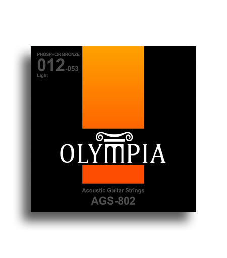 Olympia HQ Series Phosphor Bronze Light Acoustic Guitar Strings Set (12-53)