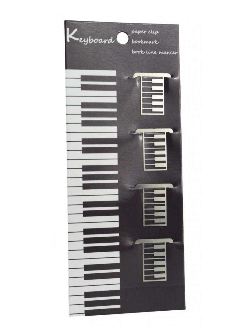 Piano Paper Clips Pack of 4 Keyboards