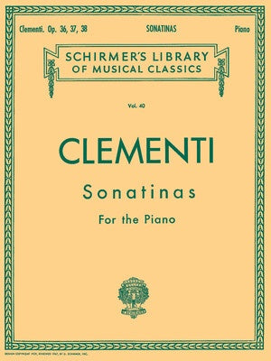 Sonatinas Op. 36,37,38 - Clementi