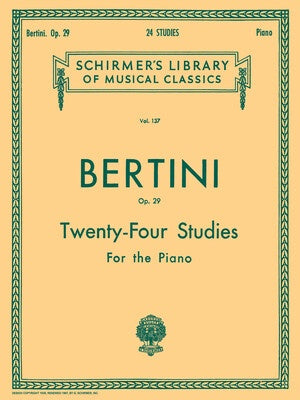 Bertini - 24 Studies, Op. 29