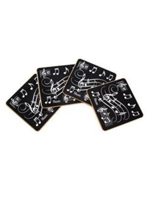 Sheet Music Coasters Black & White