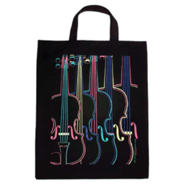 Violin Extra Large Tote Bag - Coloured
