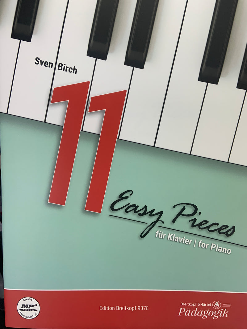 11 Easy Pieces For Piano - Birch (INCL. Download Audio)