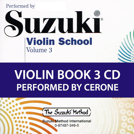 Suzuki Violin School Volume 3 CD ONLY – Music On The Move
