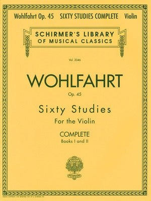 Wohlfahrt -  Op45 Sixty Studies Complete for Violin