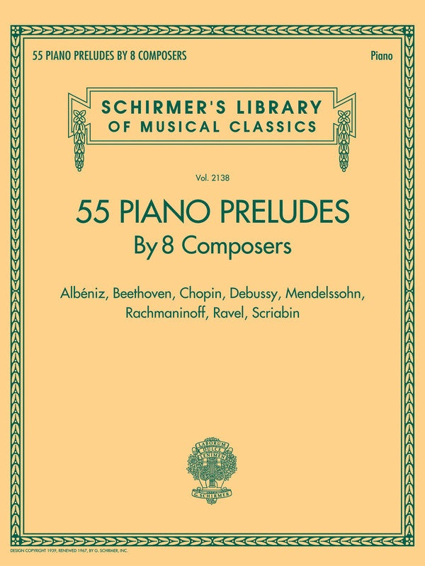 55 Piano Preludes by 8 Composers