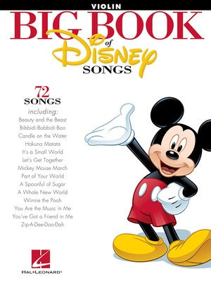 Big Book Of Disney Songs VIOLIN