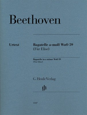 Beethoven : Bagatelle in A minor WoO 59 (Fur Elise) : Henle Edition