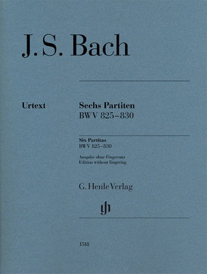 JS Bach : Partitas 1-6 BWV 825 - 830 Complete : Henle Edition