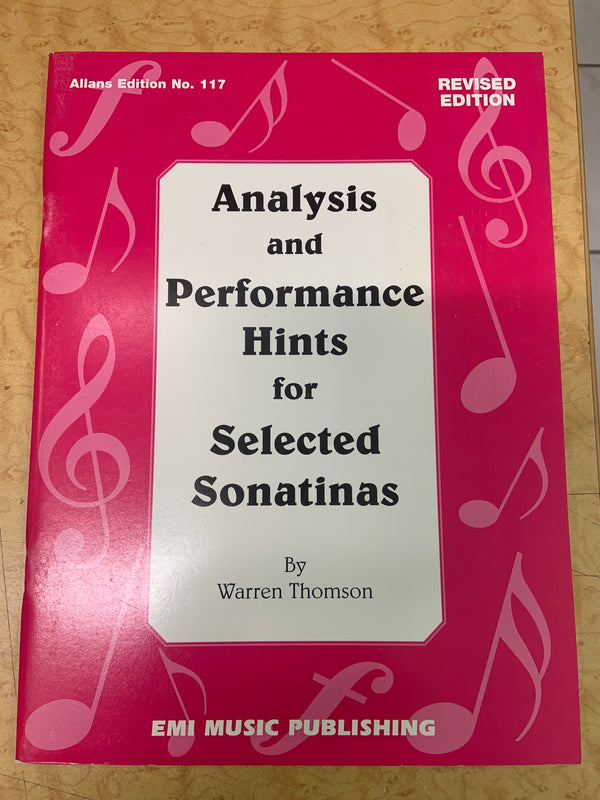Analysis and Performance Hints for Selected Sonatinas