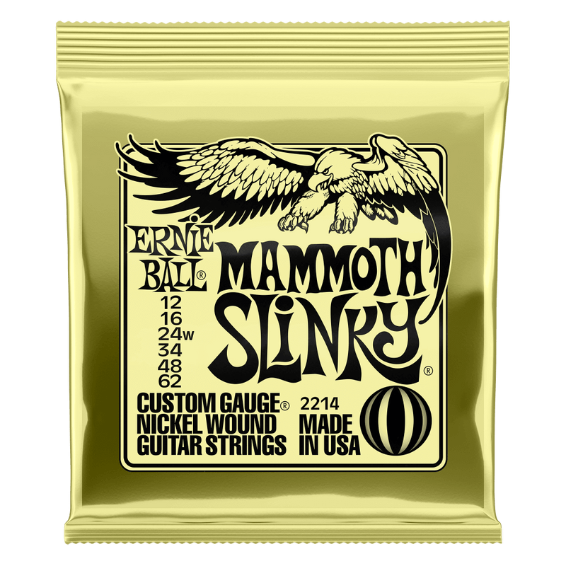 Ernie Ball Electric Guitar Strings 12-62 Mammoth Slinky