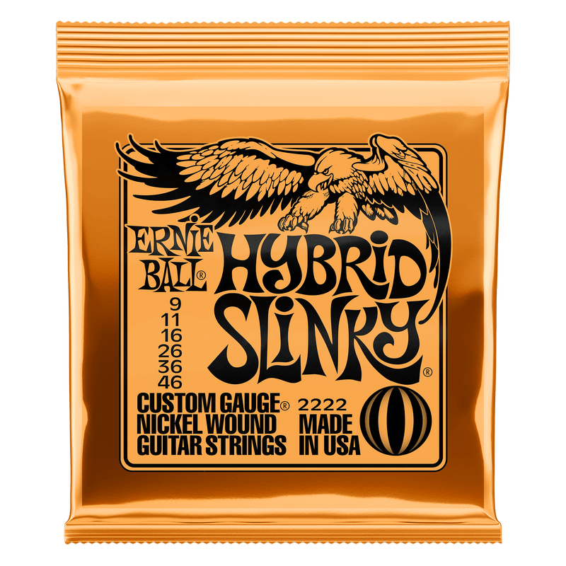 Ernie Ball Electric Guitar Strings 9-46 Hybrid Slinky