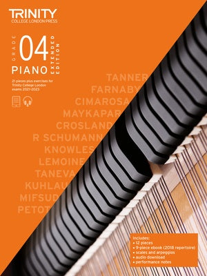Trinity Piano - Piano Exam Pieces & Exercises 2021-2023 Extended Edition - Grade 4