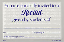 Recital Invitations