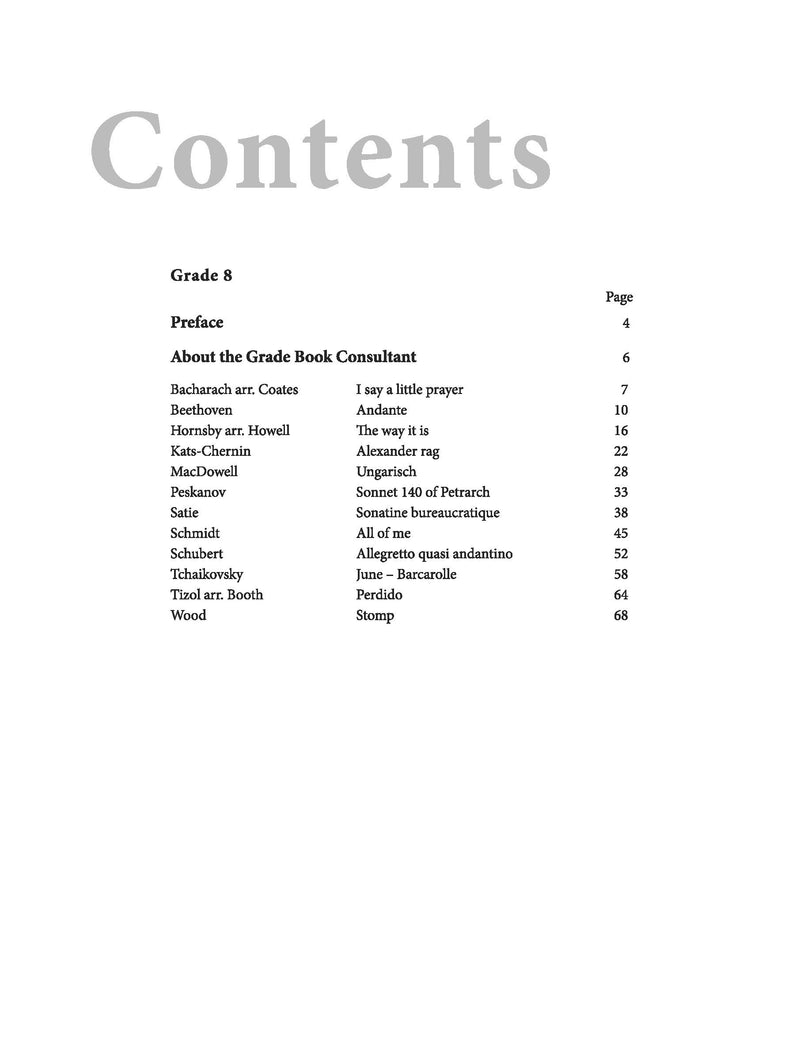 AMEB Piano For Leisure Series 4 Grade 8
