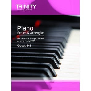 Trinity College Piano Scales & ArpeggiosGrade 6 -Grade 8 from 2015