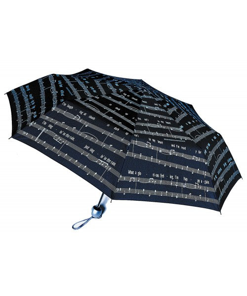 Umbrella -  Black & Silver Singing In The Rain!